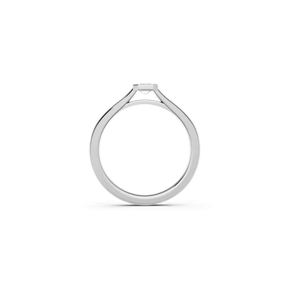 Emerald Cut Bezel Ring