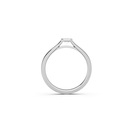 Emerald Cut Bezel Ring