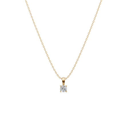 Round Solitaire Pendant