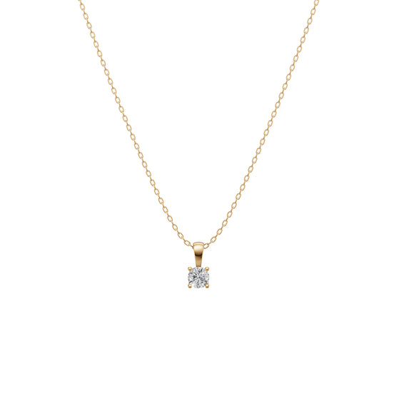 Round Solitaire Pendant