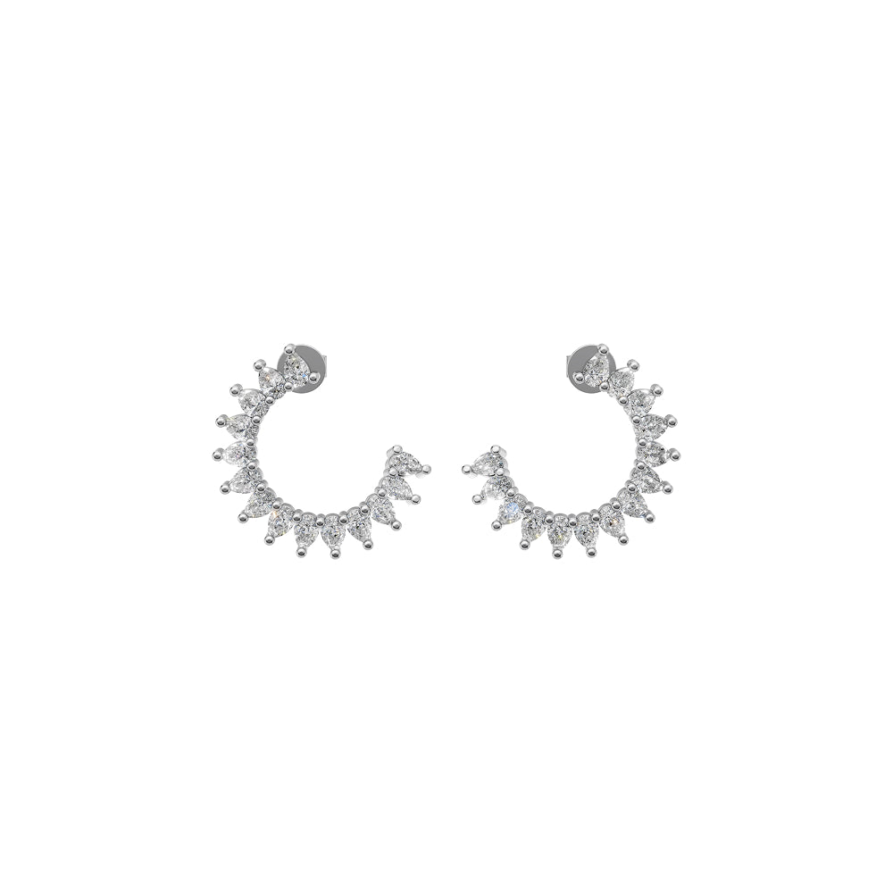 Luna Pear Hoops