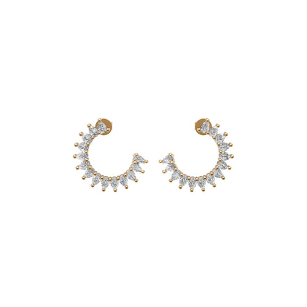 Luna Pear Hoops