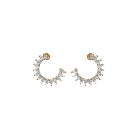 Luna Pear Hoops