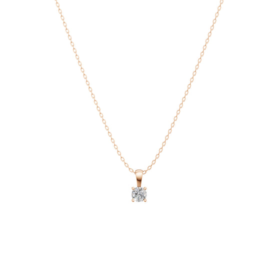 Round Solitaire Pendant