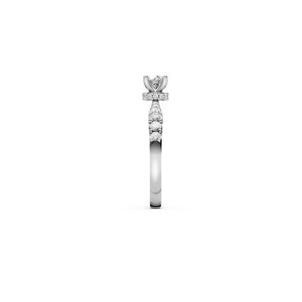 Classic Round Brilliant with Pavé Band