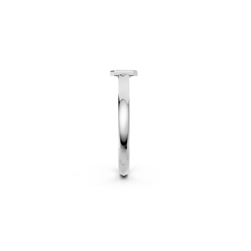 Emerald Cut Bezel Ring