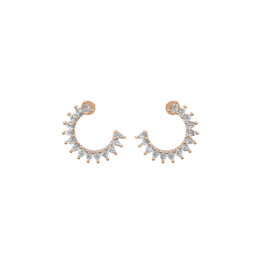 Luna Pear Hoops