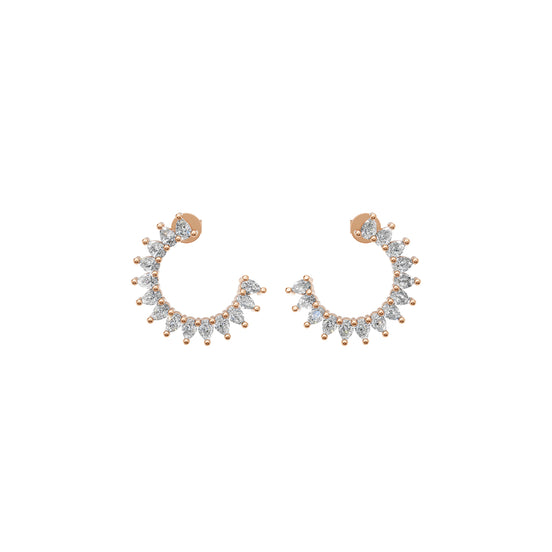 Luna Pear Hoops