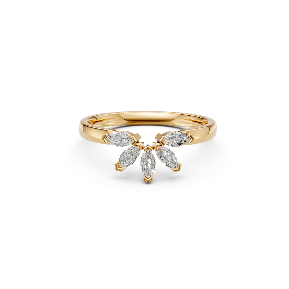 Leaf Marquise Cluster