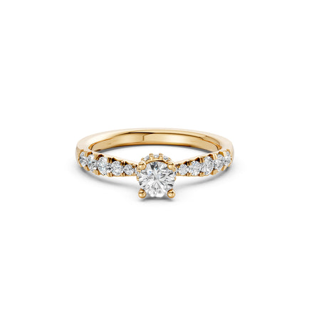 Classic Round Brilliant with Pavé Band