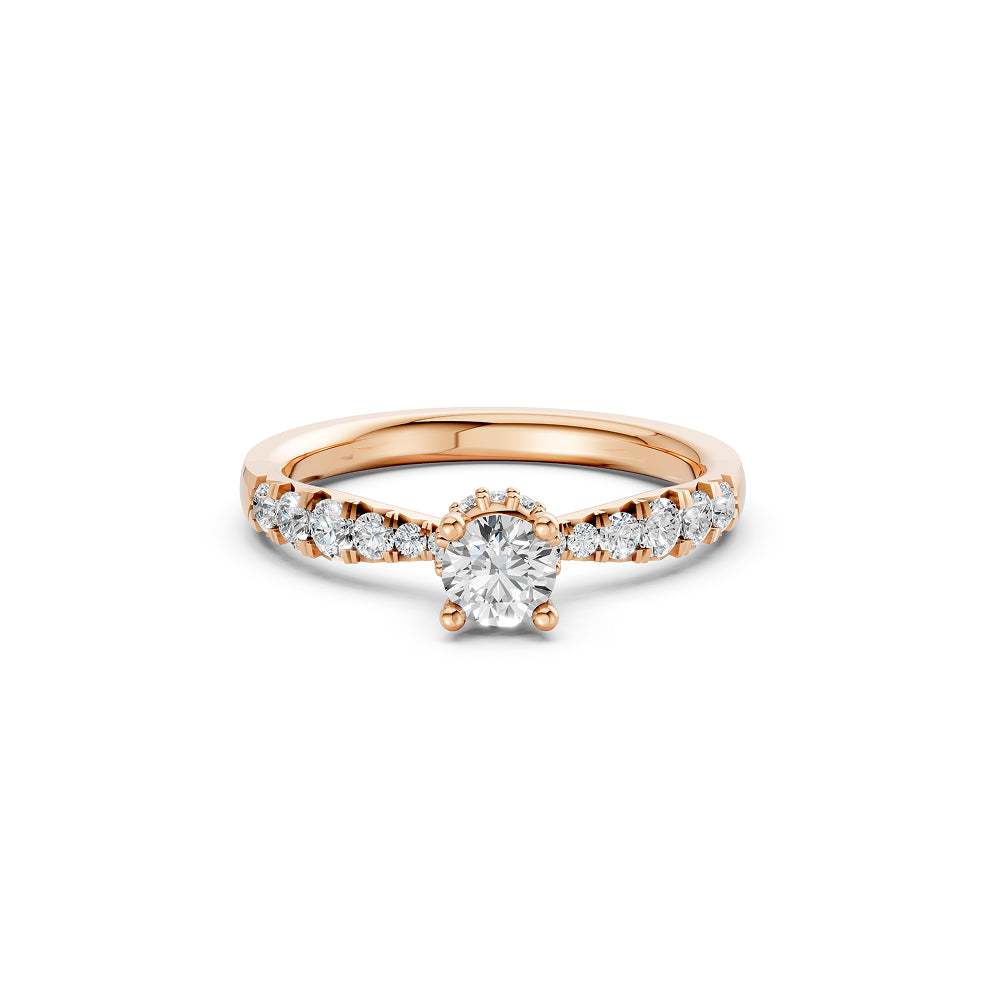 Classic Round Brilliant with Pavé Band