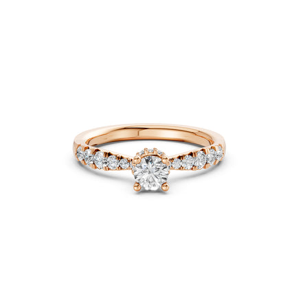 Classic Round Brilliant with Pavé Band