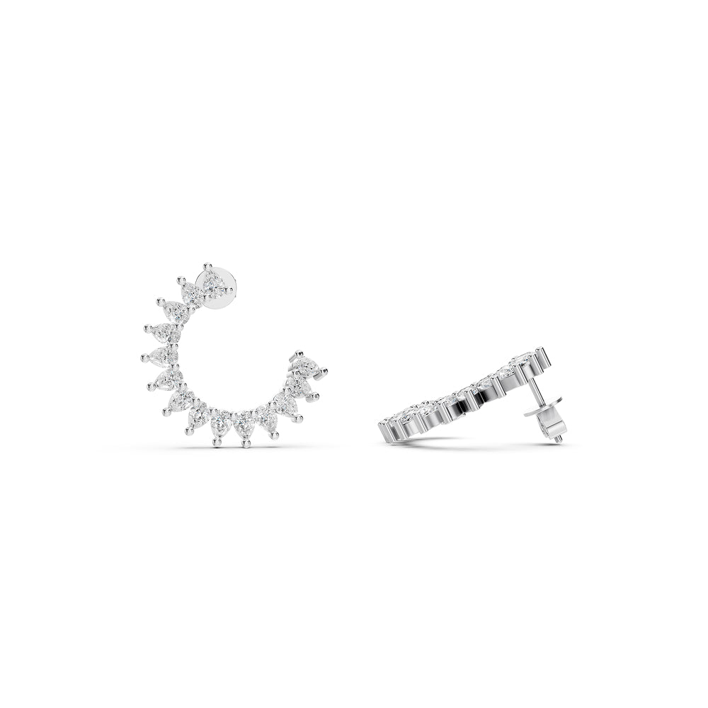 Luna Pear Hoops