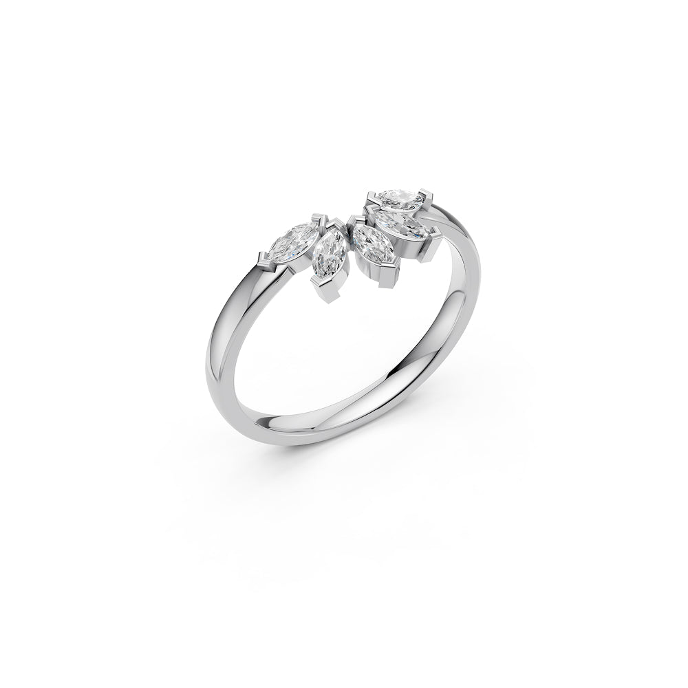 Leaf Marquise Cluster