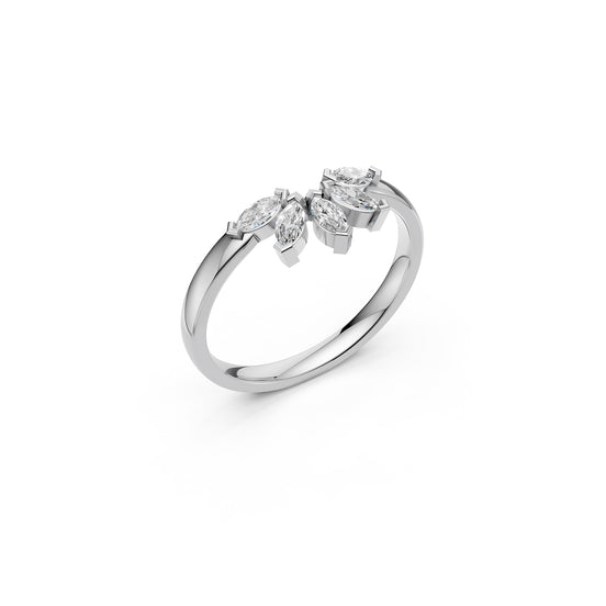 Leaf Marquise Cluster