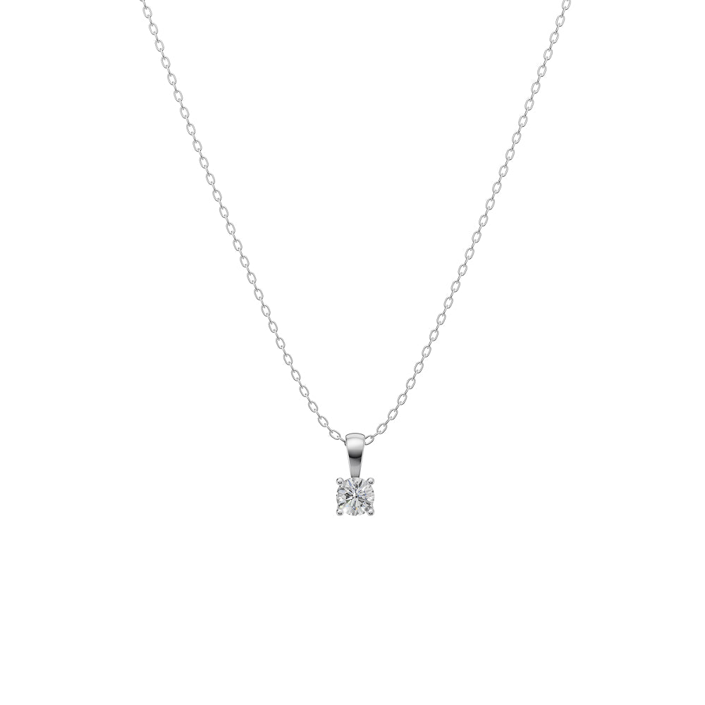 Round Solitaire Pendant