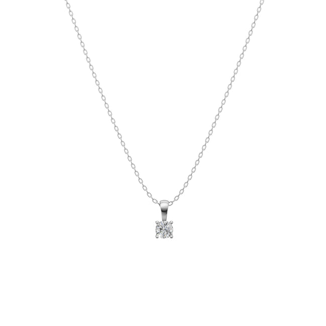 Round Solitaire Pendant