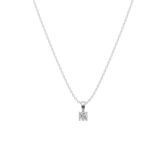 Round Solitaire Pendant